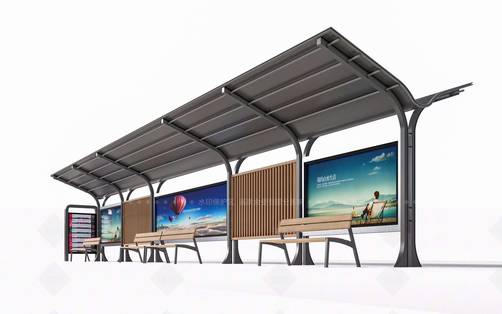 现代汽车站SU模型下载【ID:1206627658】