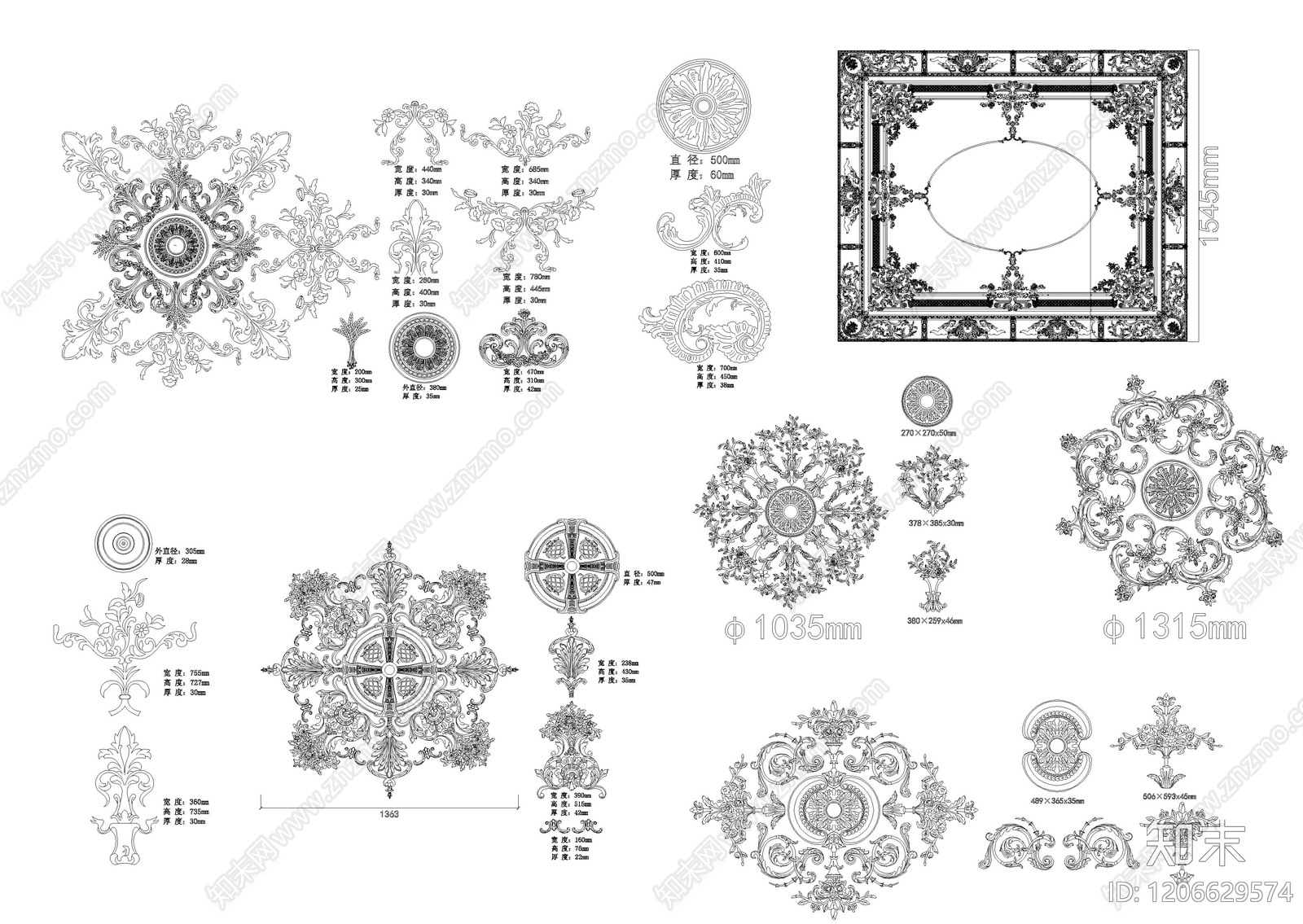 吊顶节点施工图下载【ID:1206629574】