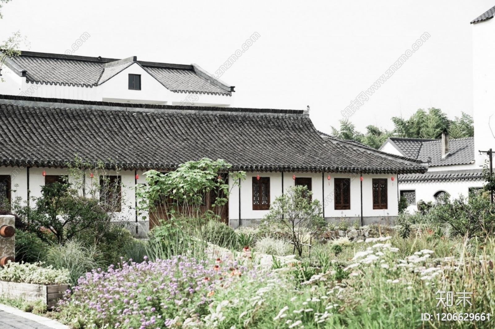 新中式中式民宿建筑下载【ID:1206629661】