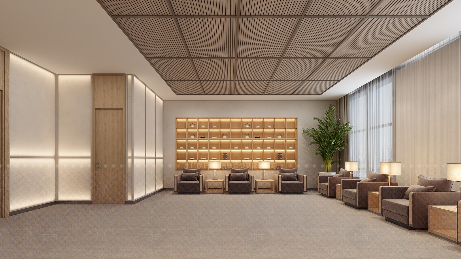 新中式现代接待室3D模型下载【ID:1206633443】