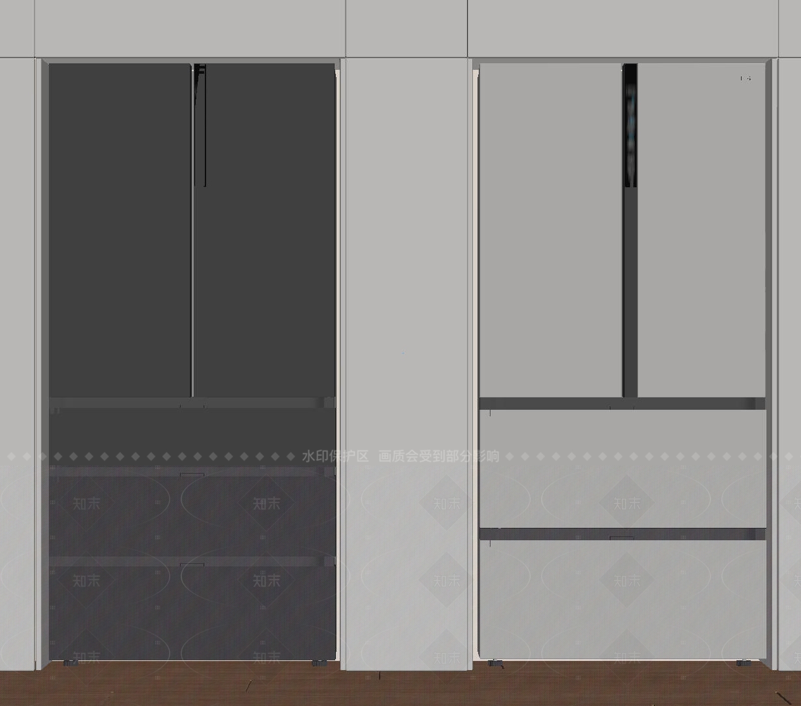 冰箱SU模型下载【ID:1206631906】