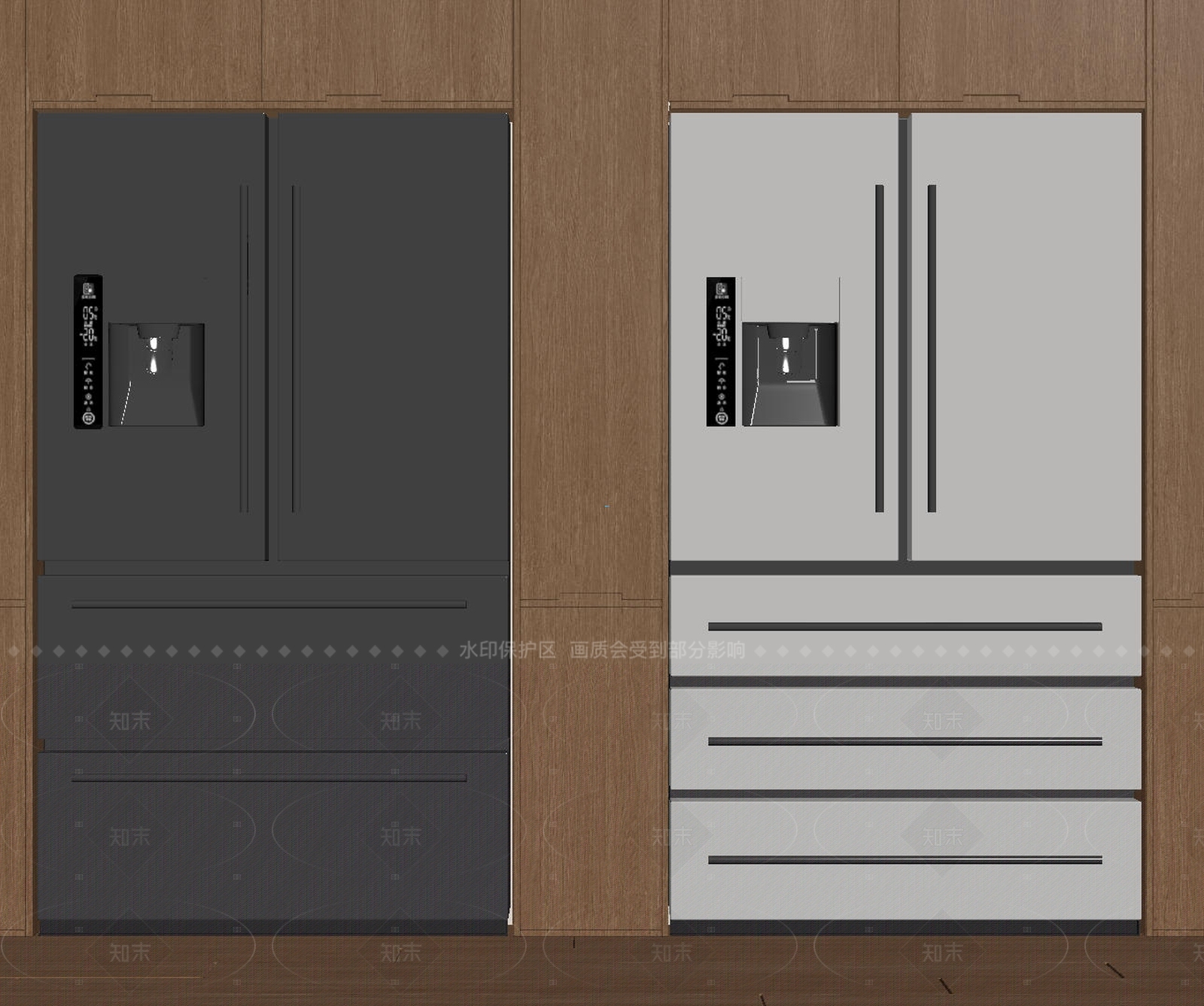冰箱SU模型下载【ID:1206633110】