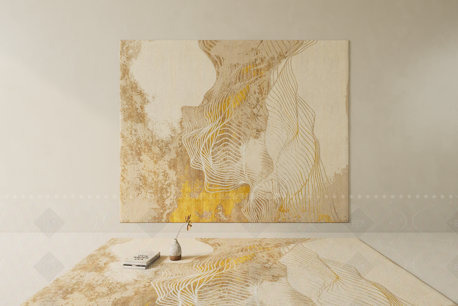 欧式轻奢地毯SU模型下载【ID:1206635572】