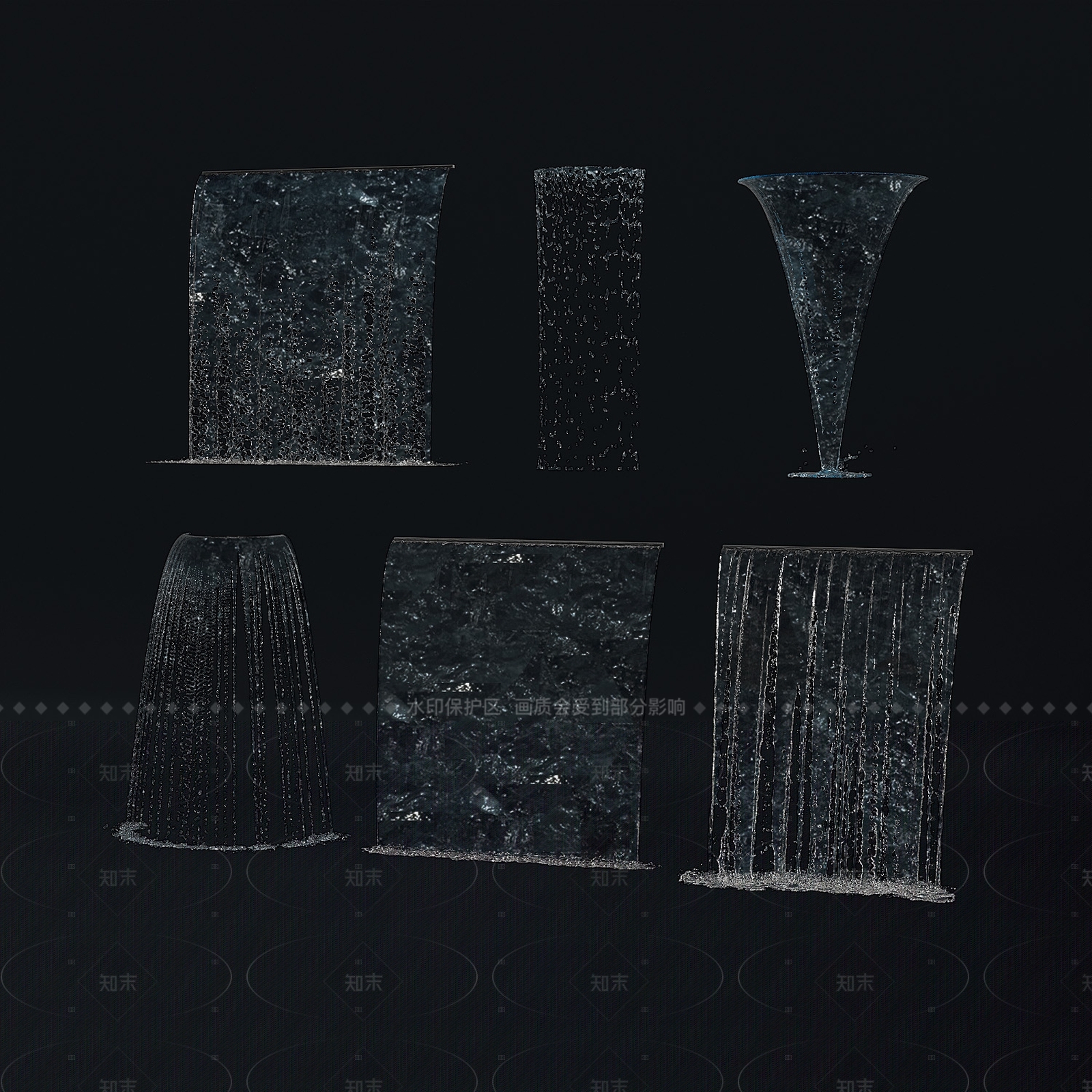 现代假山水景3D模型下载【ID:1206641253】