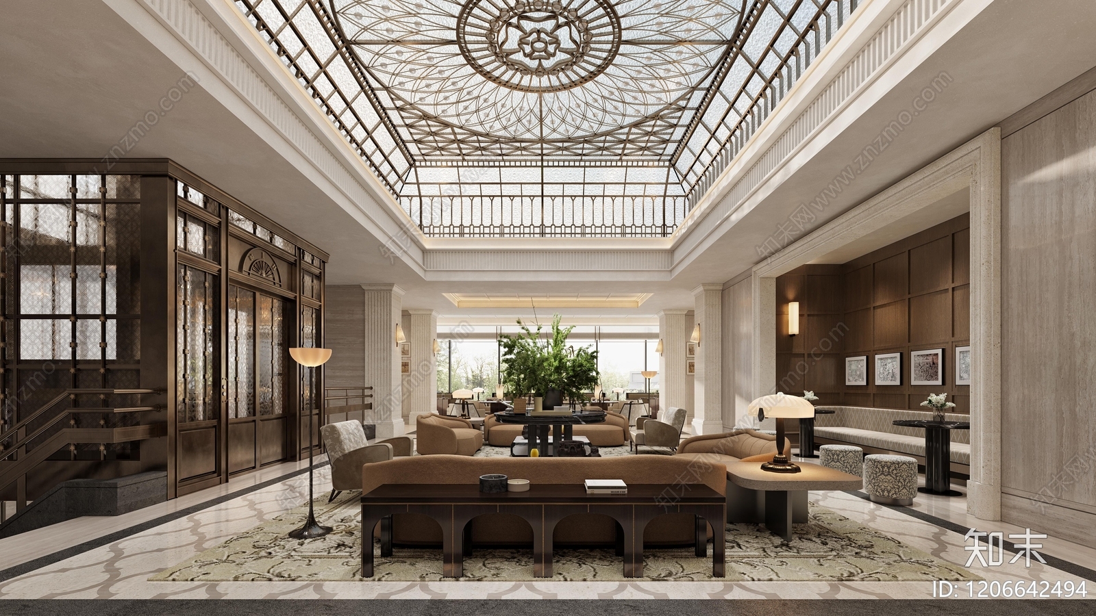 现代法式售楼处下载【ID:1206642494】