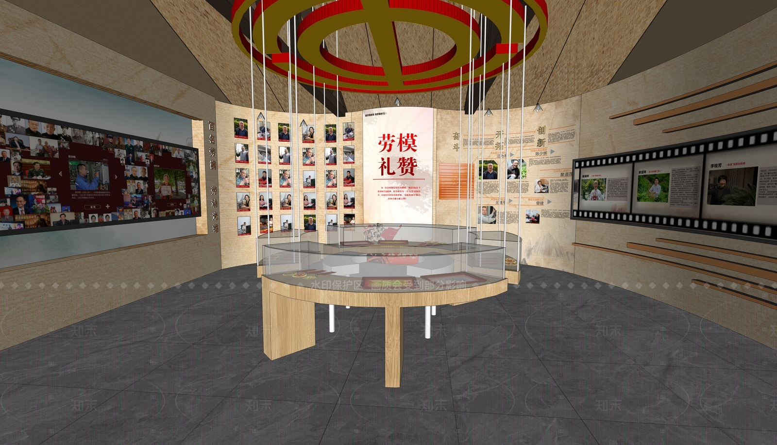 现代新中式博物馆SU模型下载【ID:1206653465】