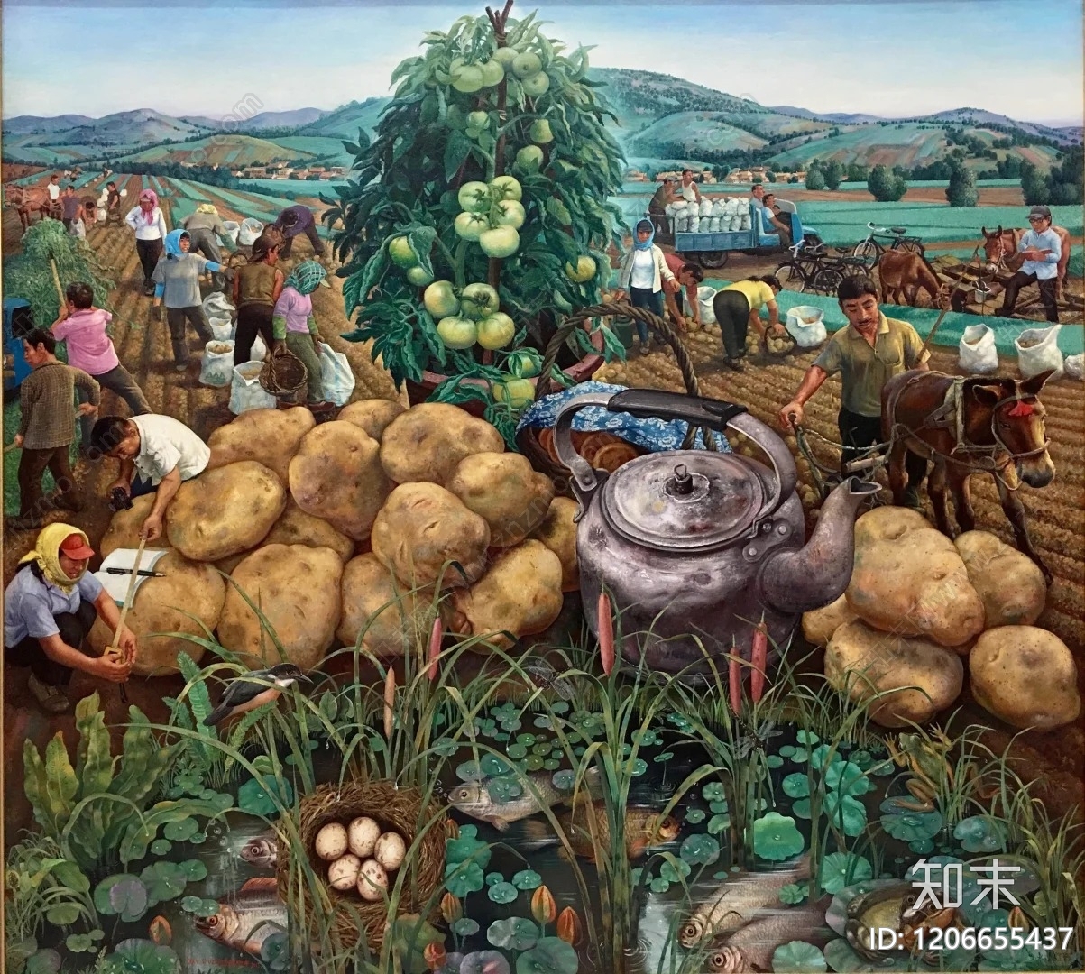现代其他挂画贴图下载【ID:1206655437】