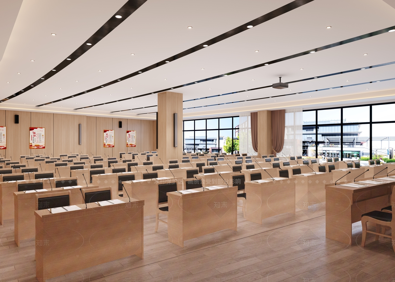 现代教室3D模型下载【ID:1206655627】