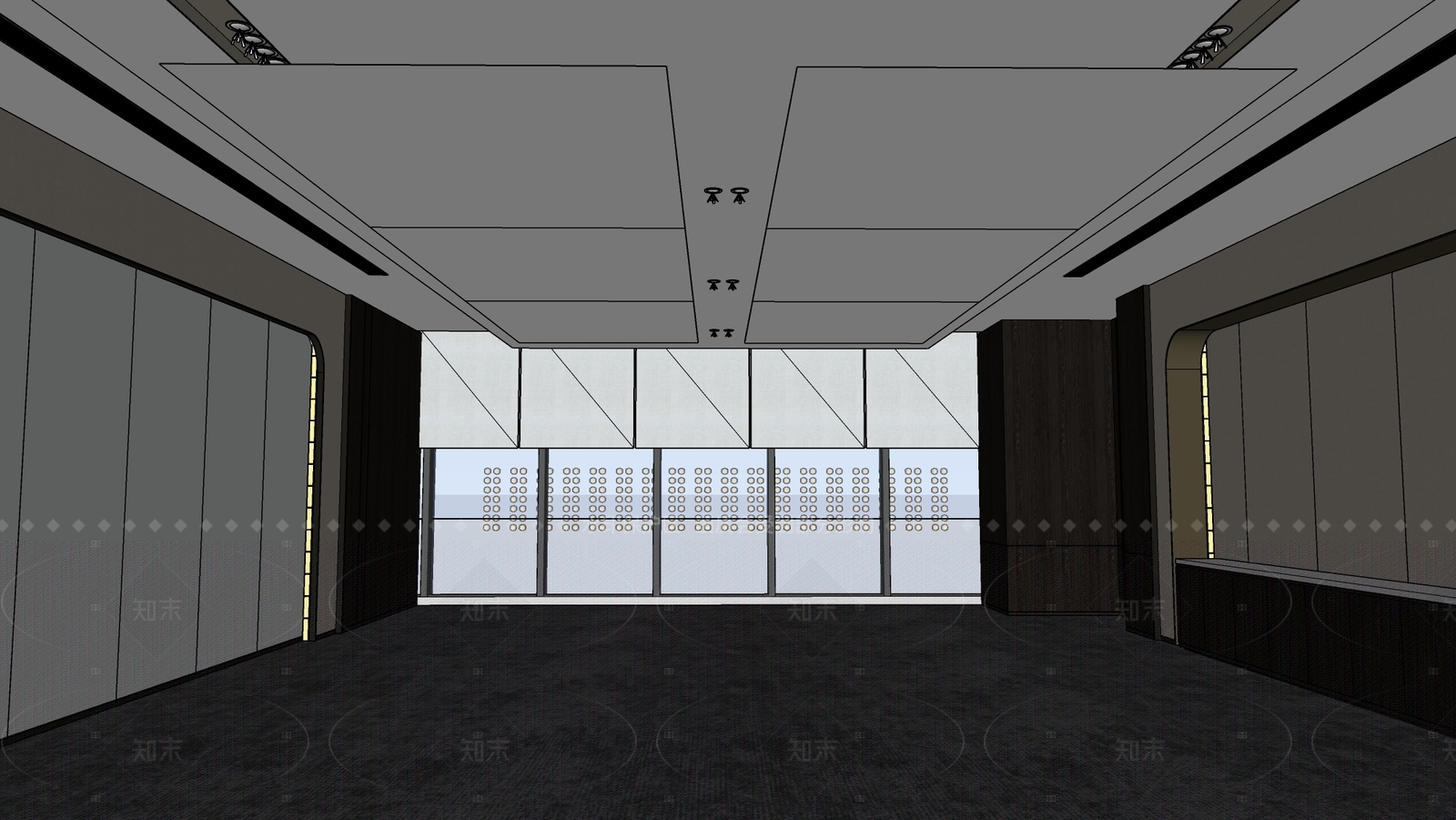 现代会议室SU模型下载【ID:1206655778】