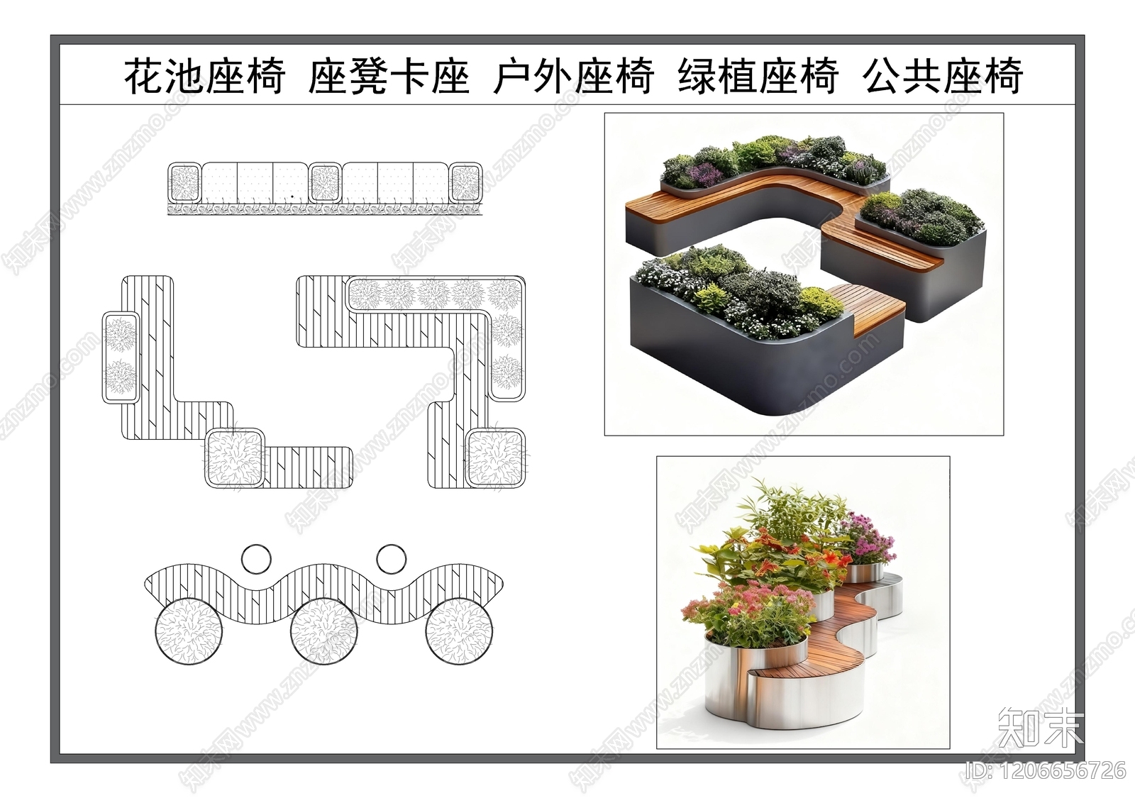 现代植物配置图库施工图下载【ID:1206656726】