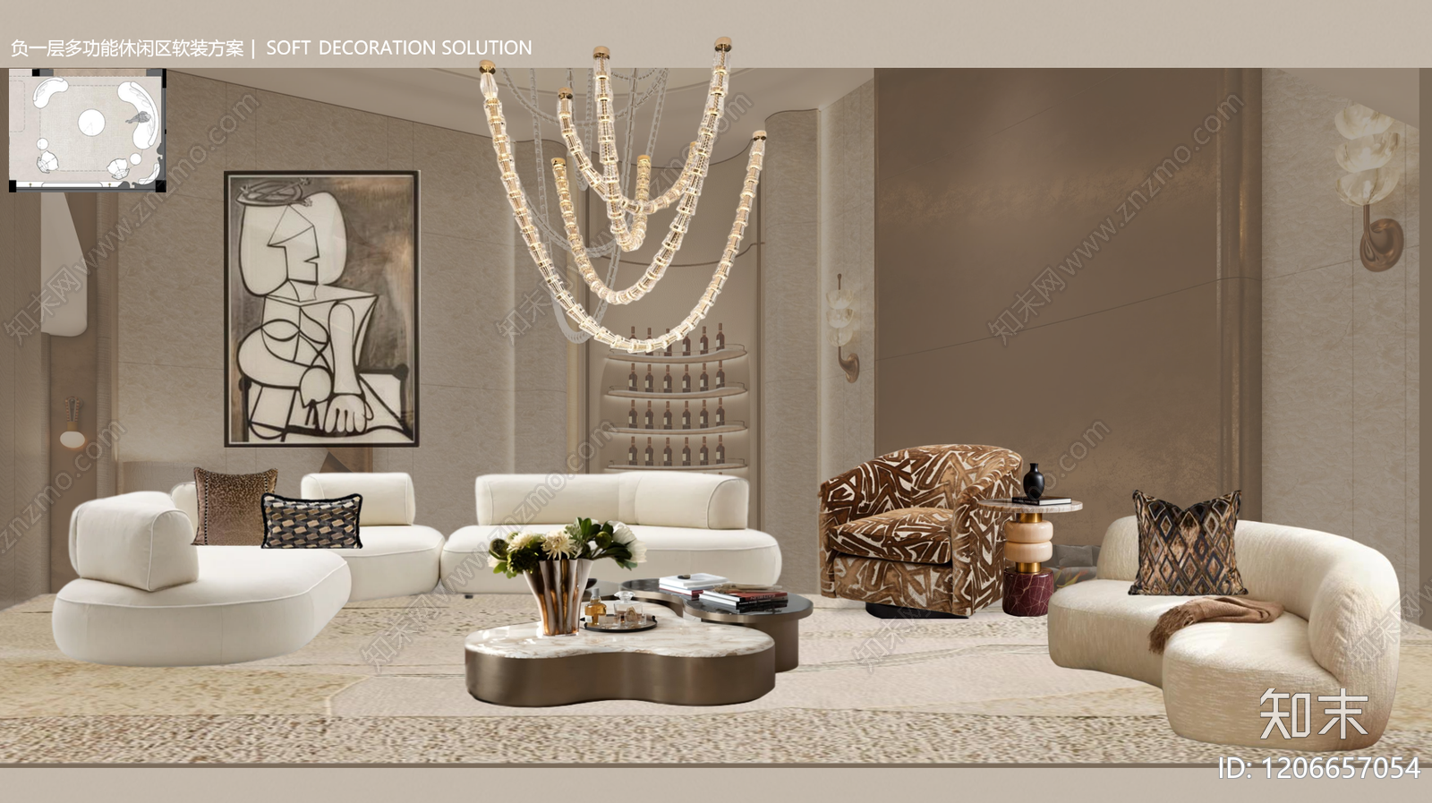 法式轻奢别墅软装下载【ID:1206657054】