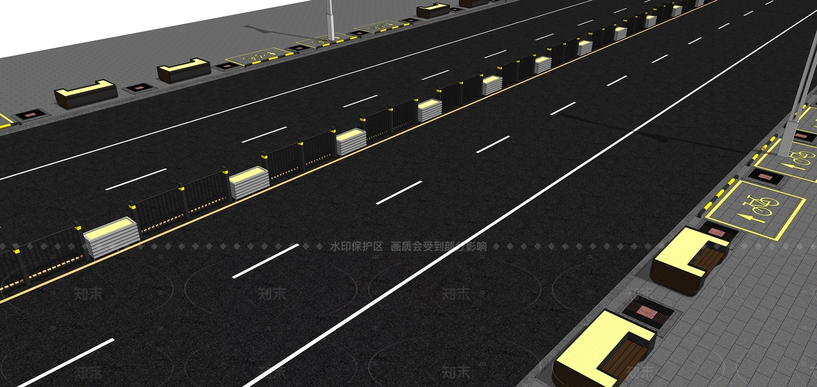 交通配件SU模型下载【ID:1206662295】