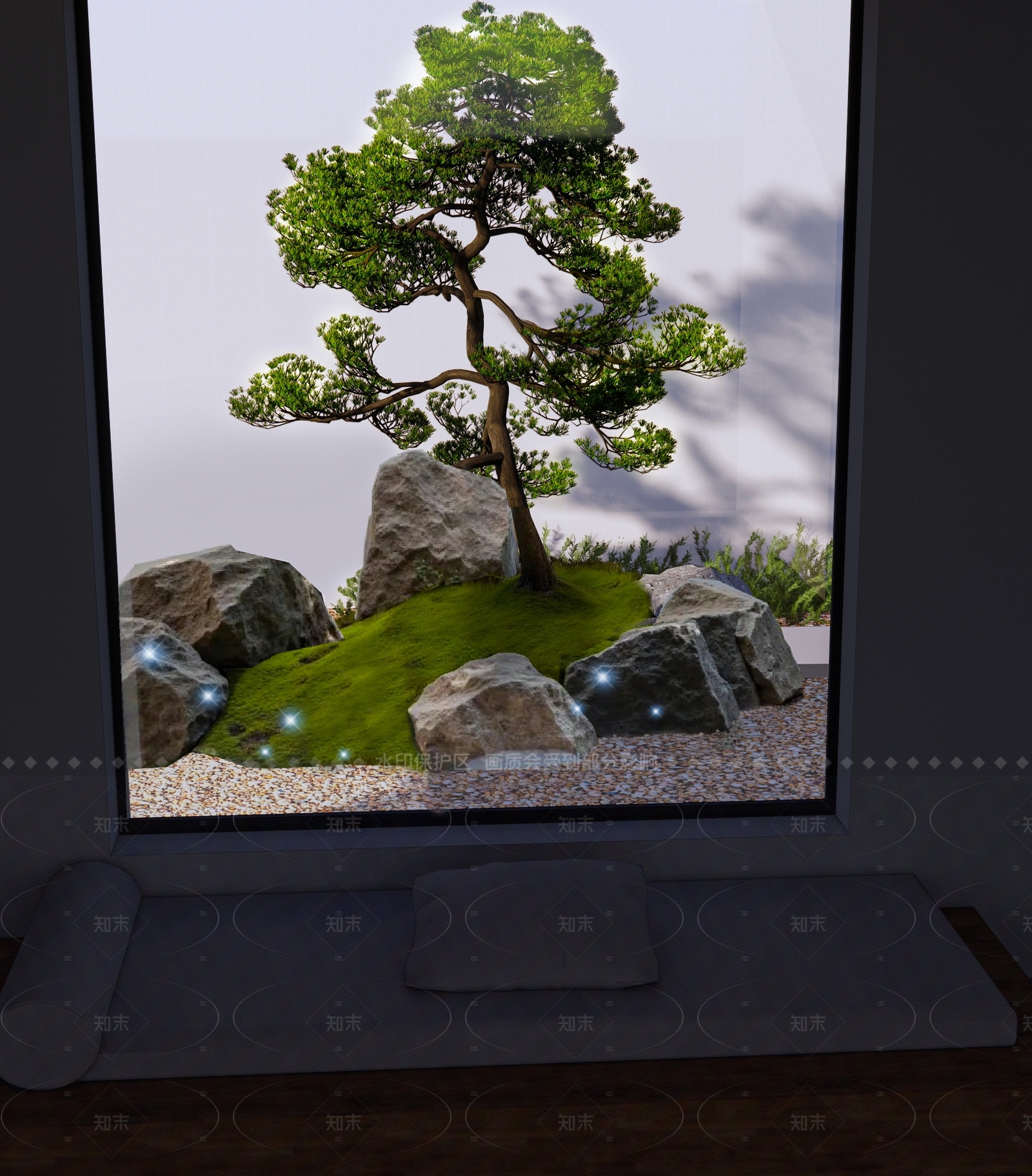 新中式日式其他景观小品SU模型下载【ID:1206662591】