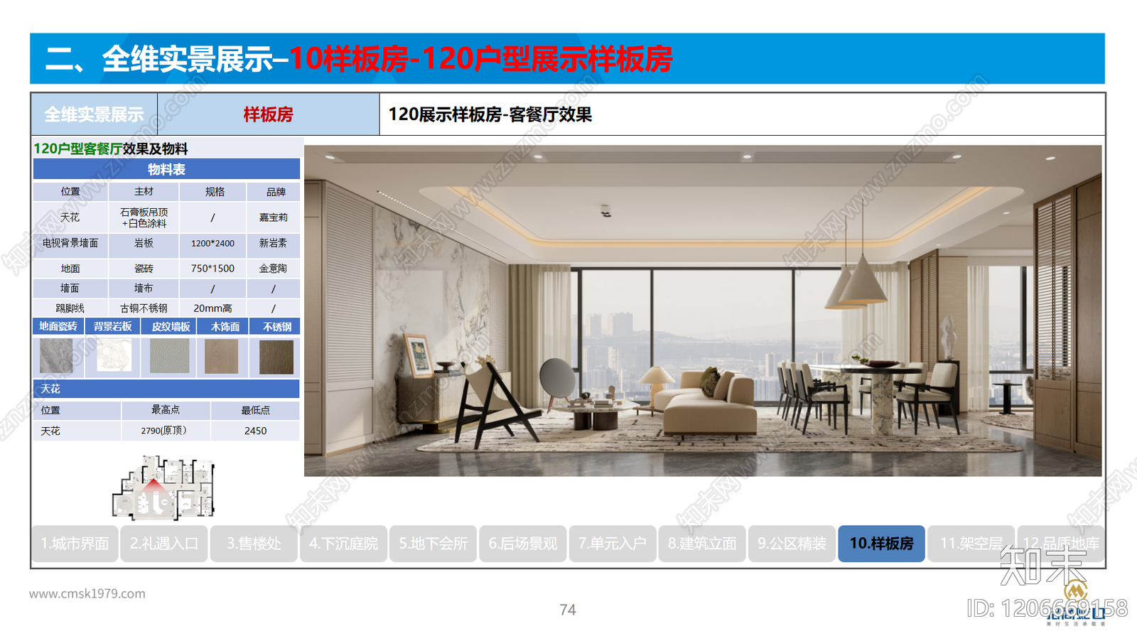 现代轻奢样板间下载【ID:1206669158】