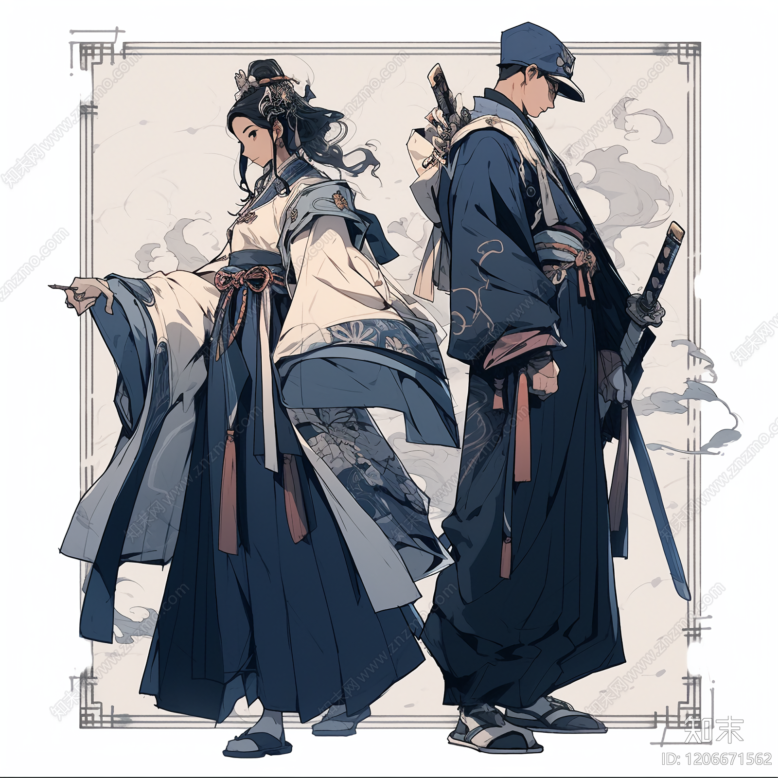 现代新中式其他挂画贴图下载【ID:1206671562】