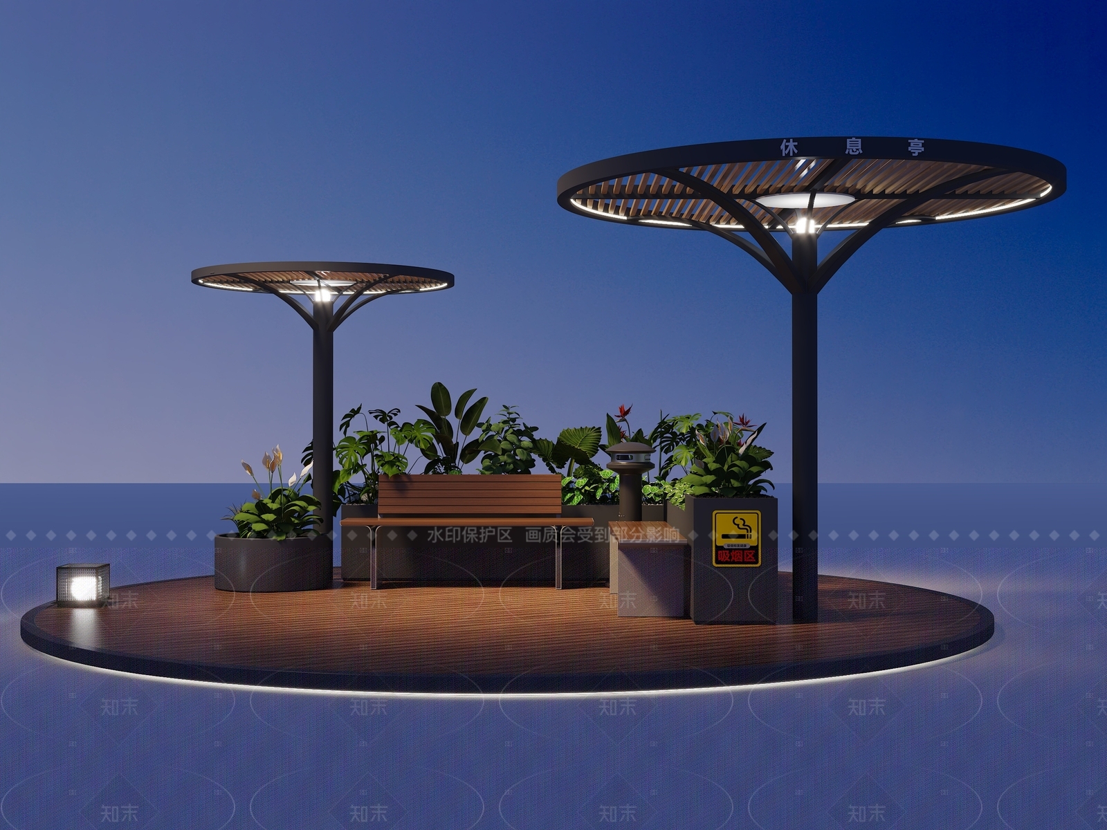 现代驿站3D模型下载【ID:1206672302】