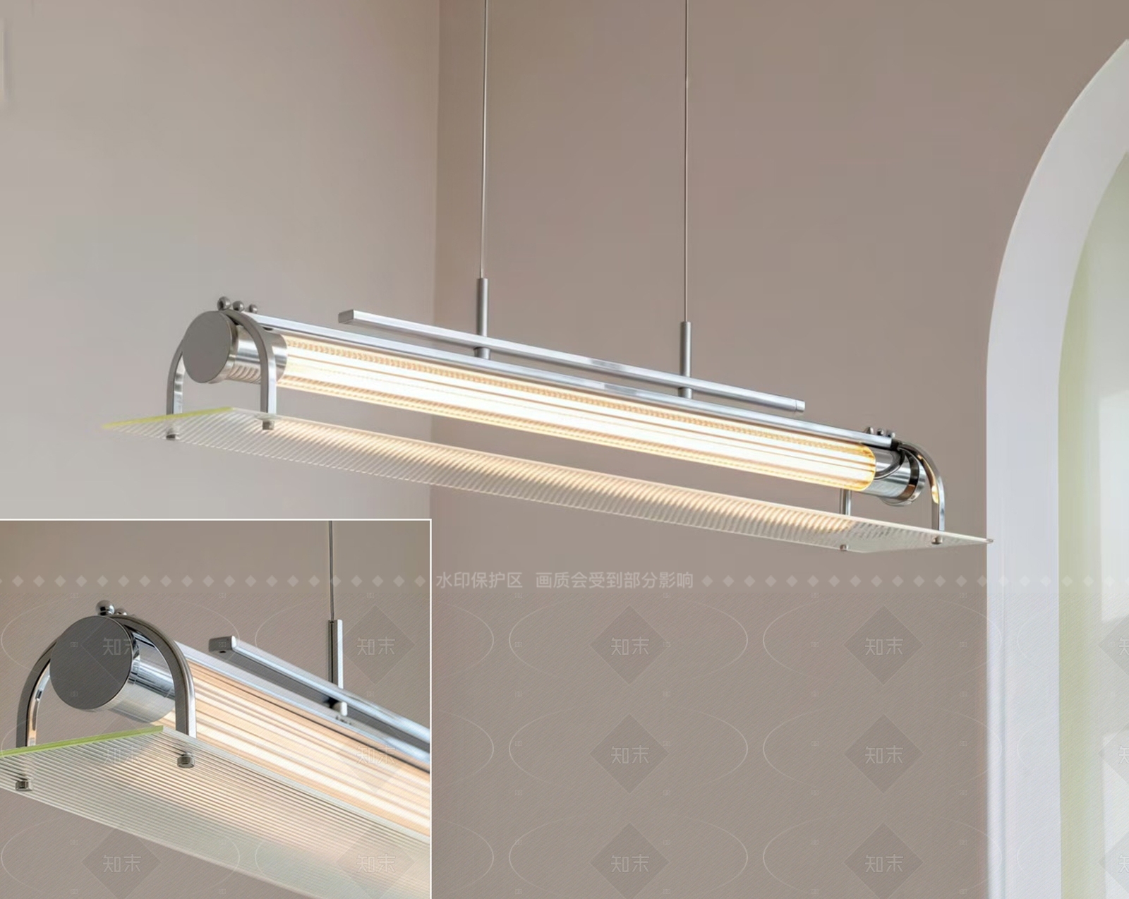现代简约吊灯3D模型下载【ID:1206680157】