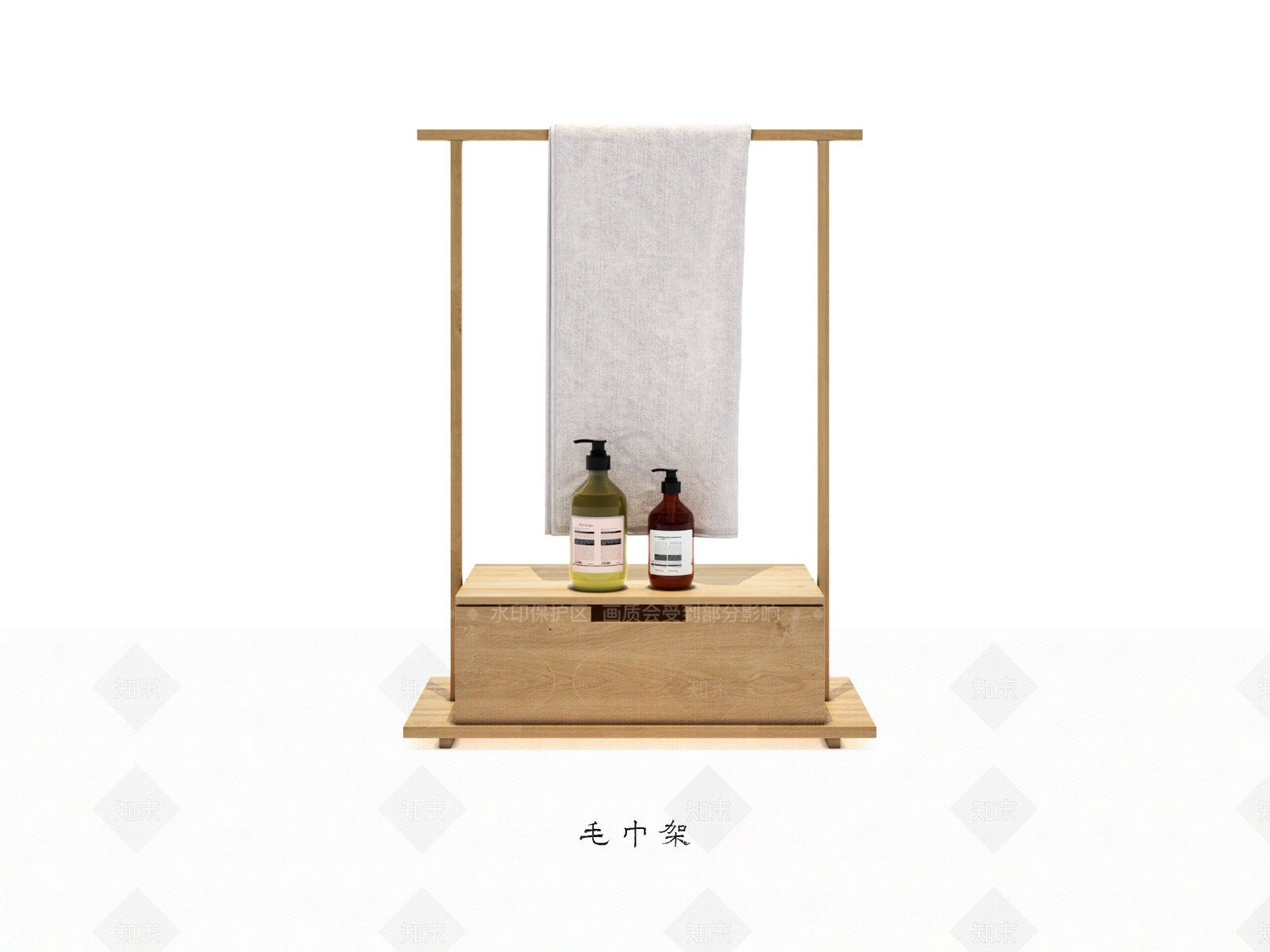 原木简约其他架子3D模型下载【ID:1206691461】