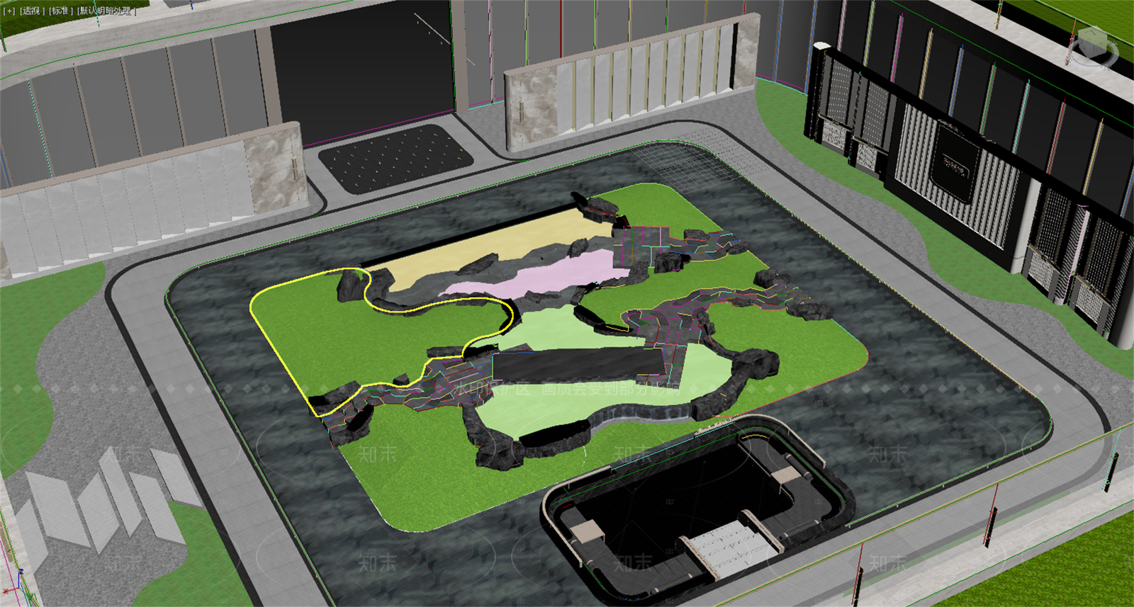 现代庭院3D模型下载【ID:1206691591】