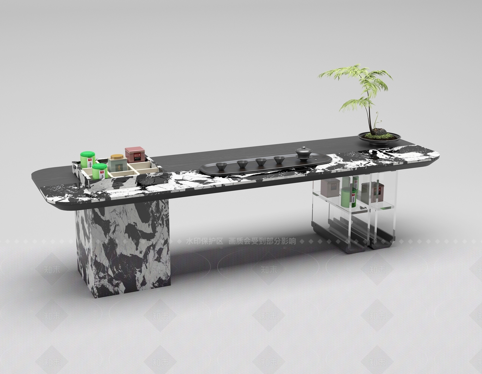 轻奢极简其他桌子3D模型下载【ID:1206697432】