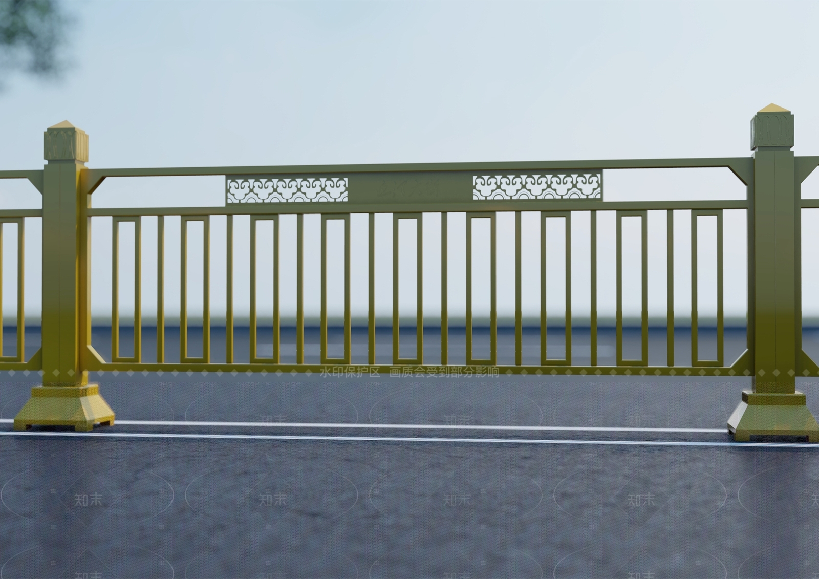 新中式欧式栏杆扶手SU模型下载【ID:1206697542】