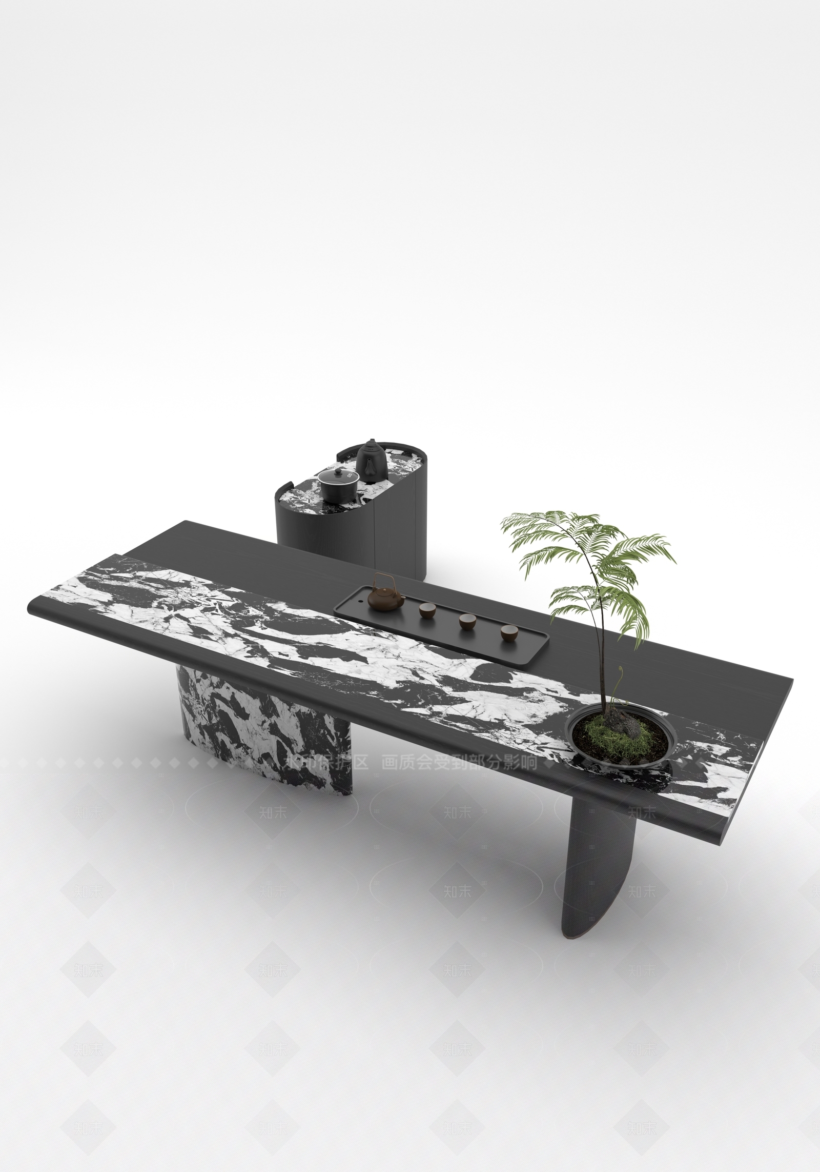 意式轻奢其他桌子3D模型下载【ID:1206697657】