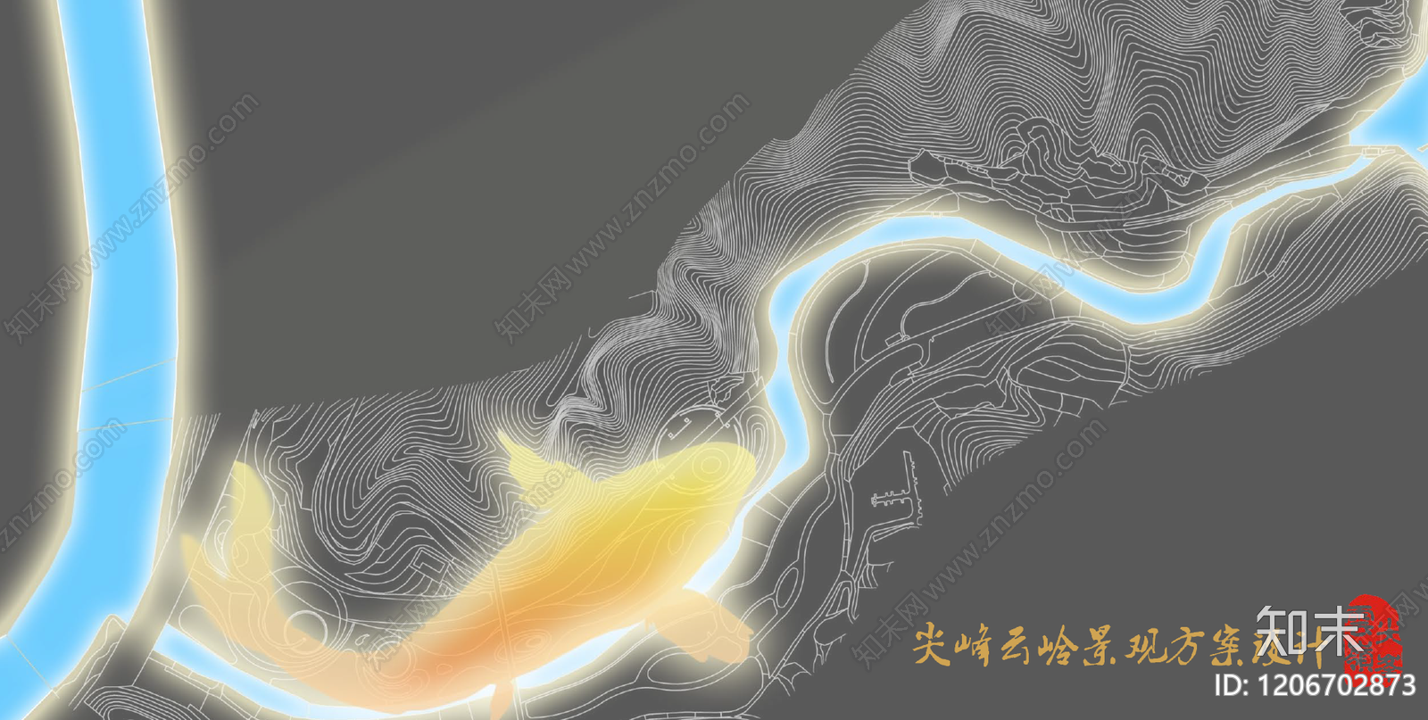 新中式中式度假区景观下载【ID:1206702873】