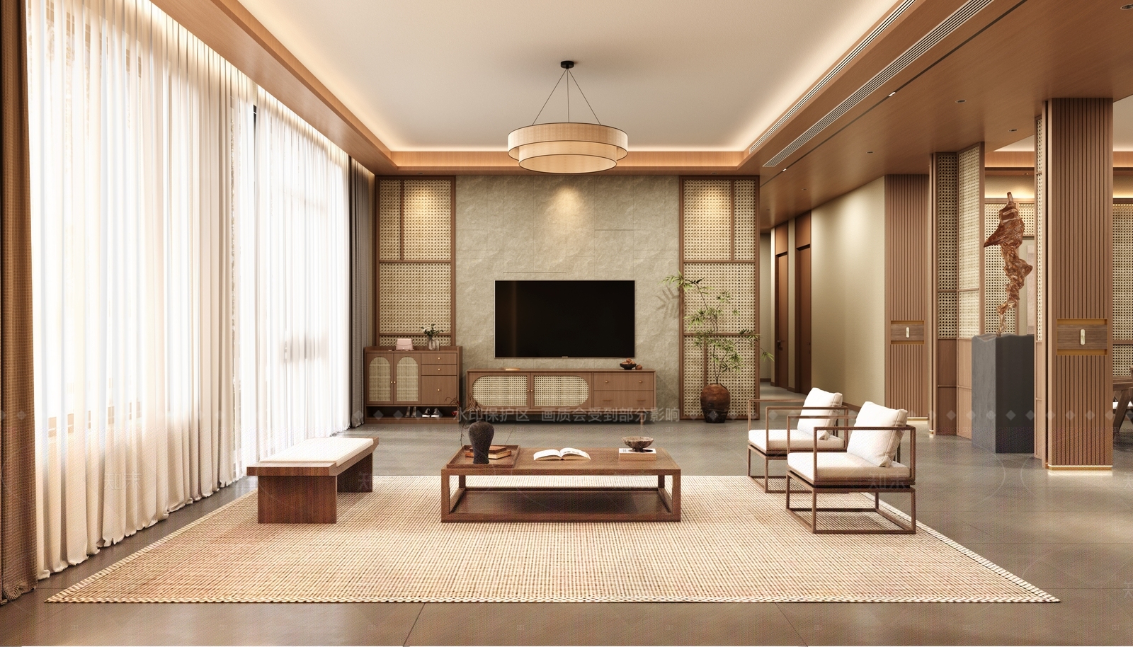 侘寂日式包厢3D模型下载【ID:1206706408】