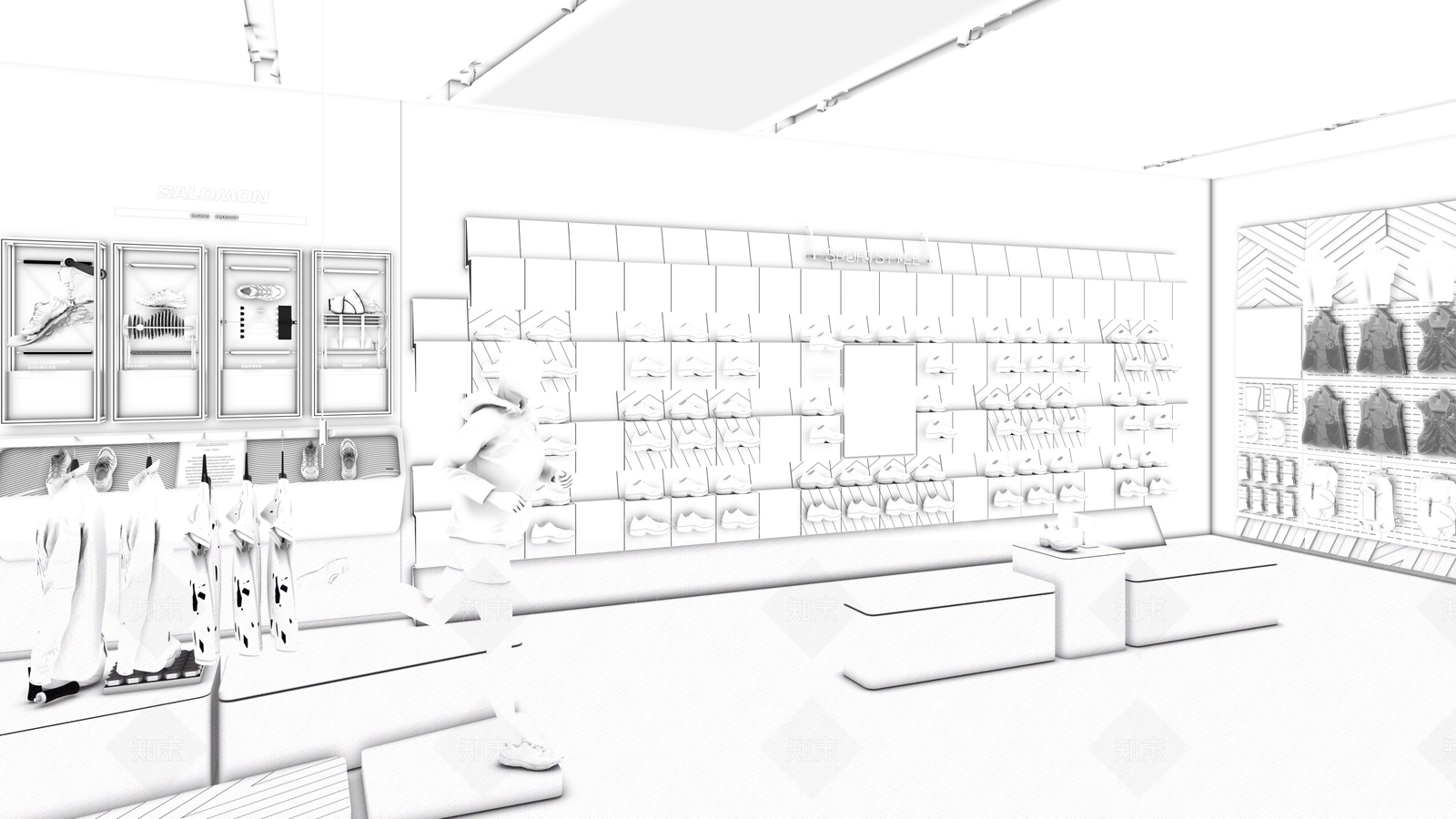 现代服装店3D模型下载【ID:1206709282】