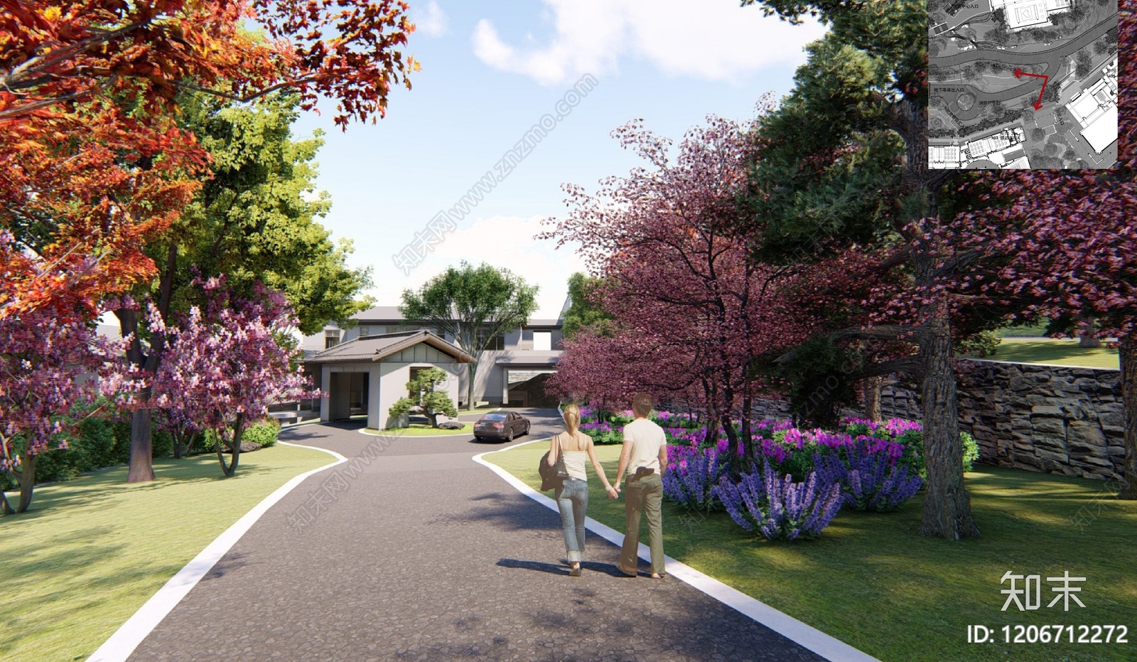 现代养老院景观下载【ID:1206712272】