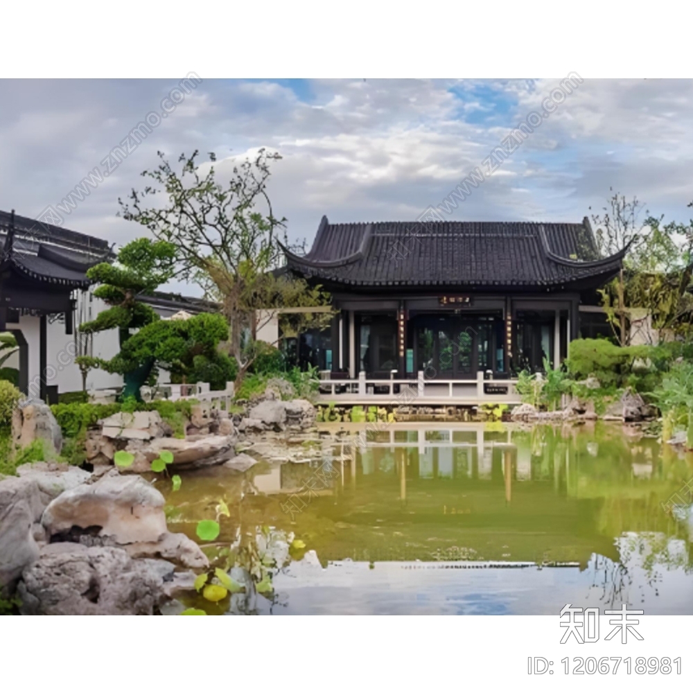 现代中式平台施工图下载【ID:1206718981】