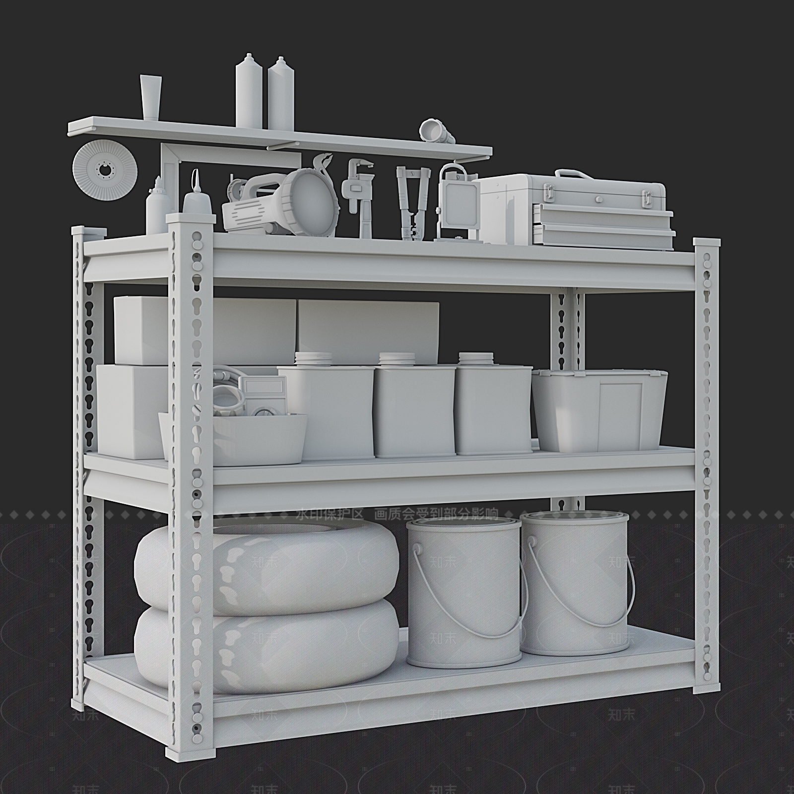 货架3D模型下载【ID:1206720794】