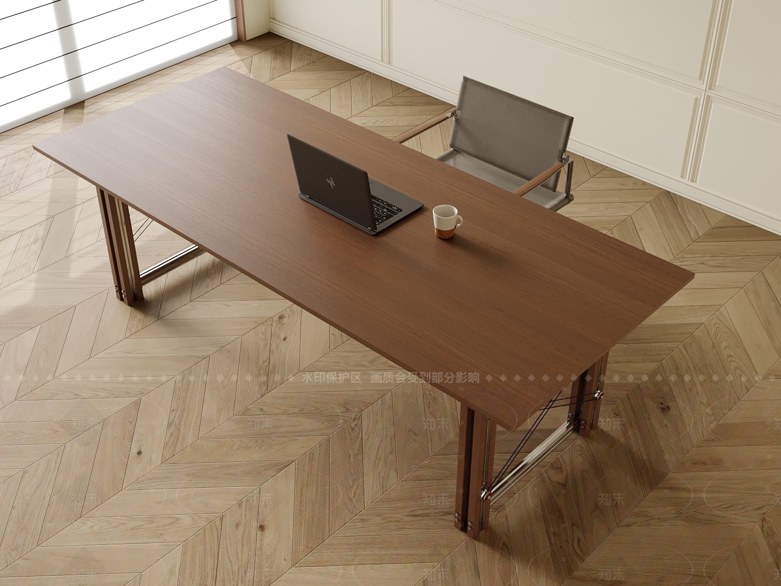 现代书桌3D模型下载【ID:1206726641】