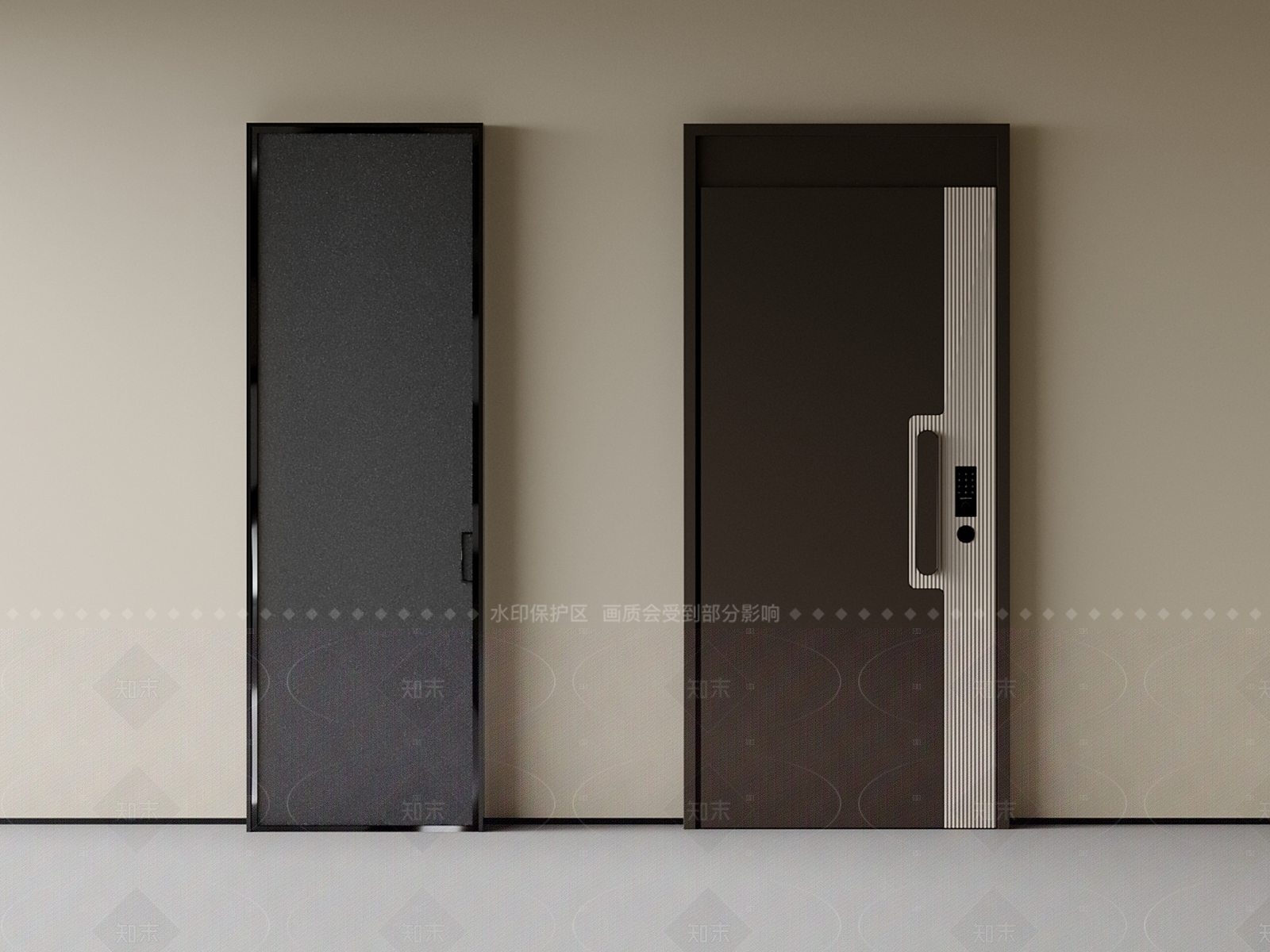 现代单开门3D模型下载【ID:1206727007】