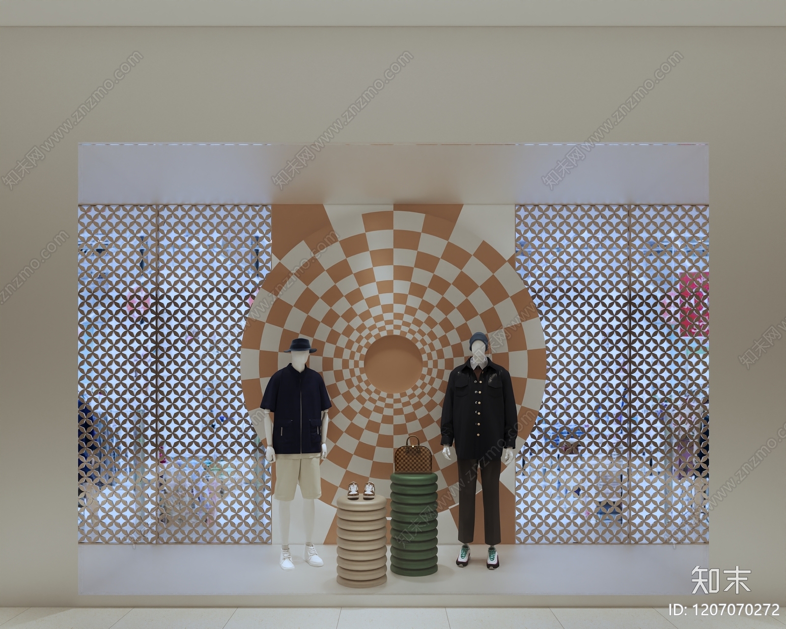 现代服装店3D模型下载【ID:1207070272】