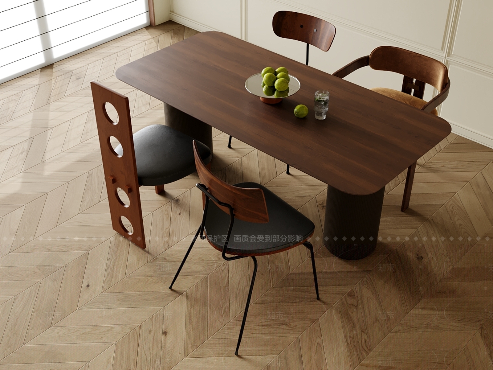 现代餐桌3D模型下载【ID:1206728503】