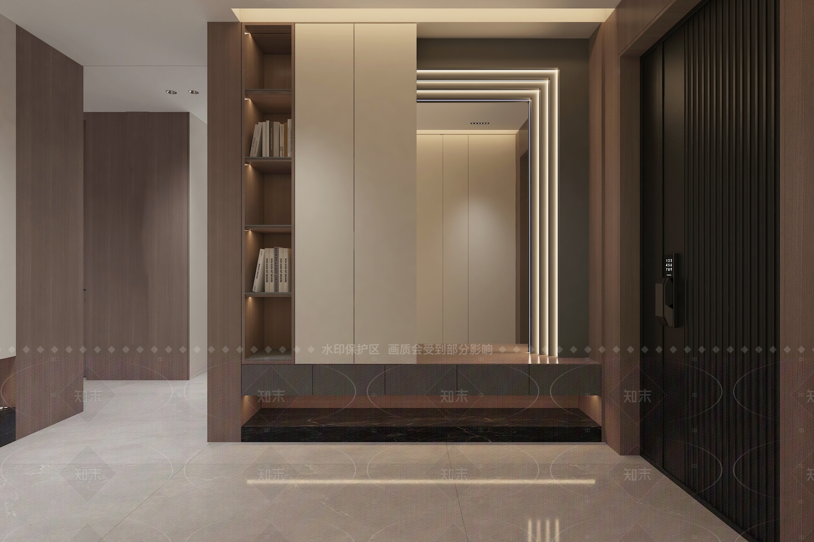 现代意式玄关3D模型下载【ID:1206730840】