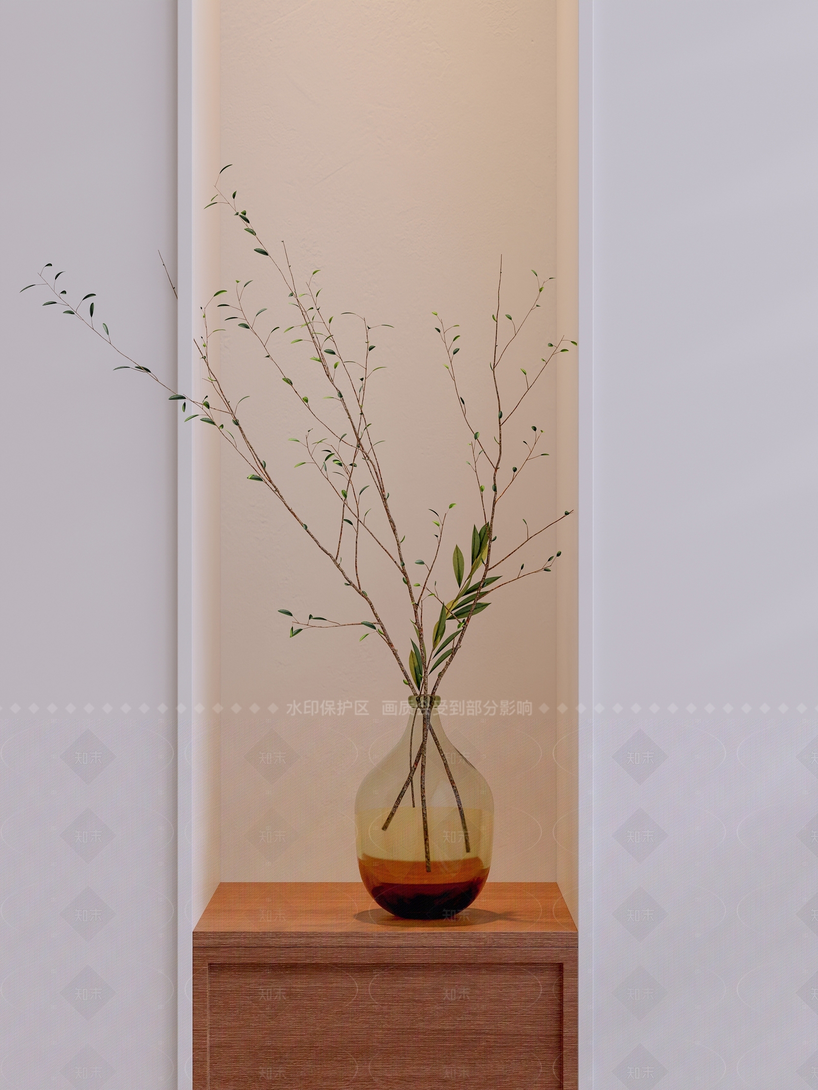 现代中古花艺3D模型下载【ID:1206738388】