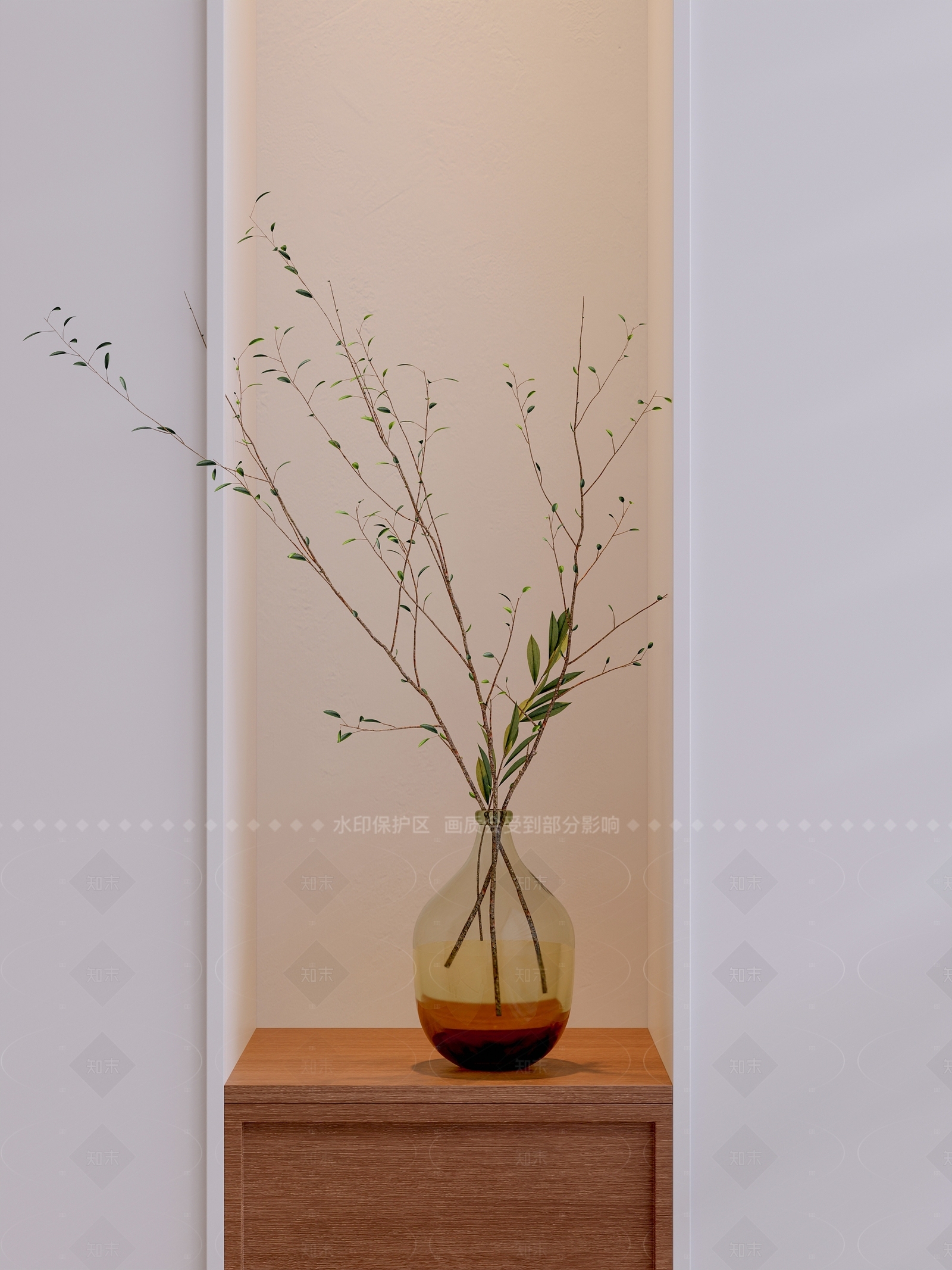 现代中古花艺SU模型下载【ID:1206738490】