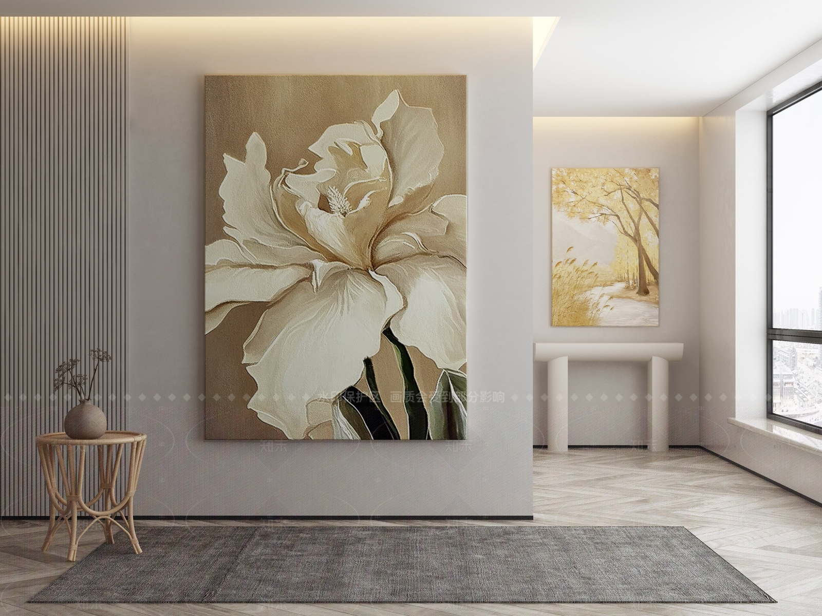 现代侘寂挂画3D模型下载【ID:1206837419】