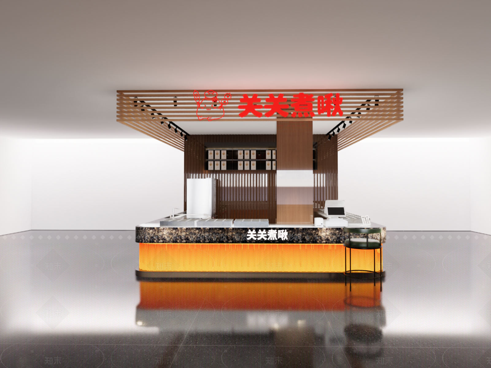 中古复古快餐店SU模型下载【ID:1206738794】