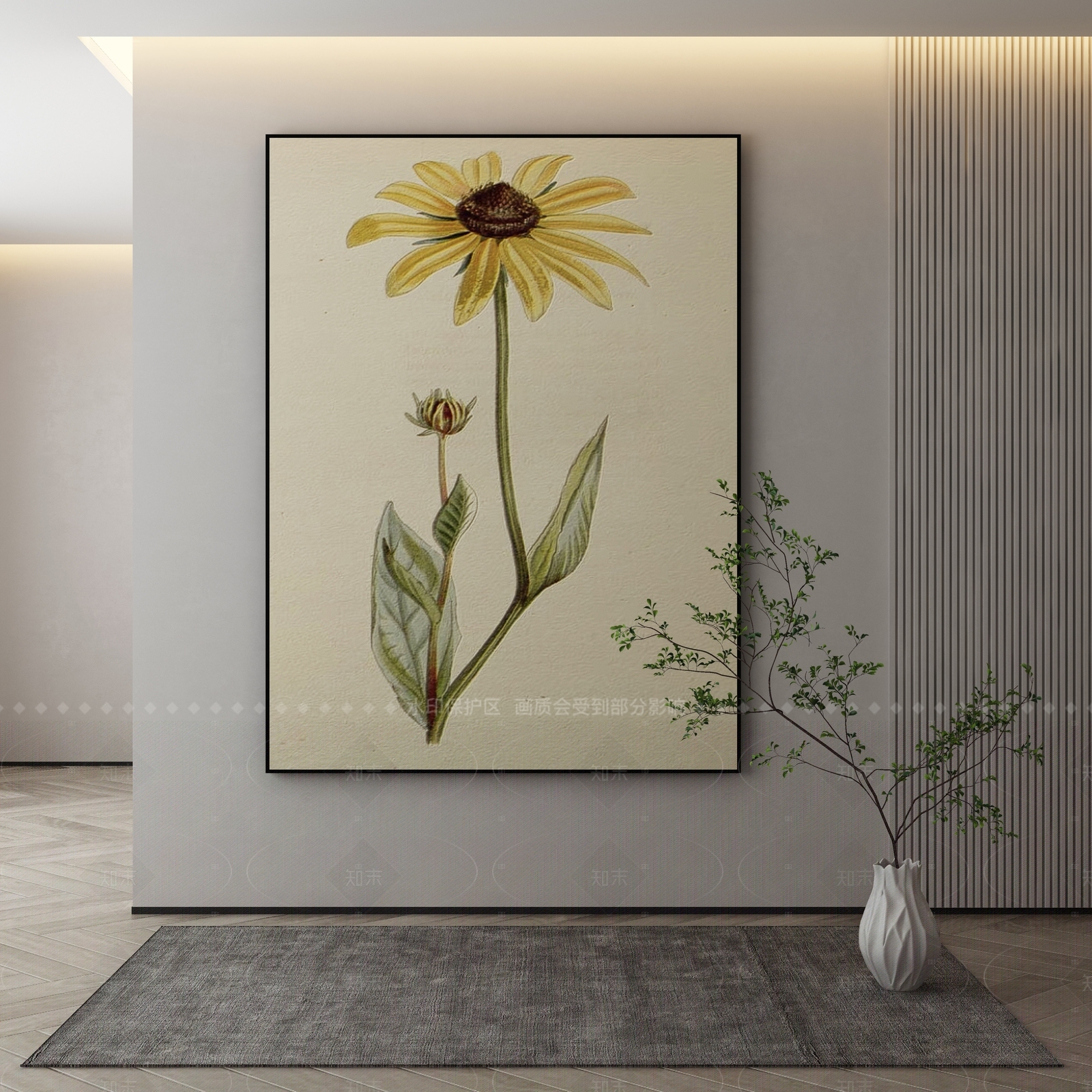 现代侘寂挂画3D模型下载【ID:1206837730】