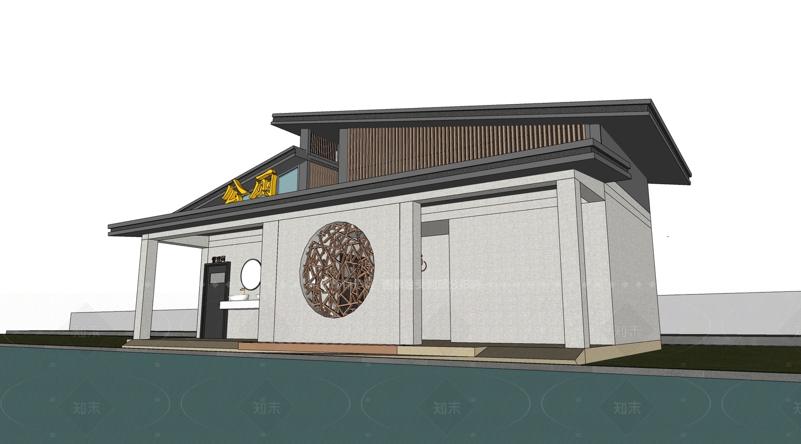 现代其他景观小建筑SU模型下载【ID:1206740856】