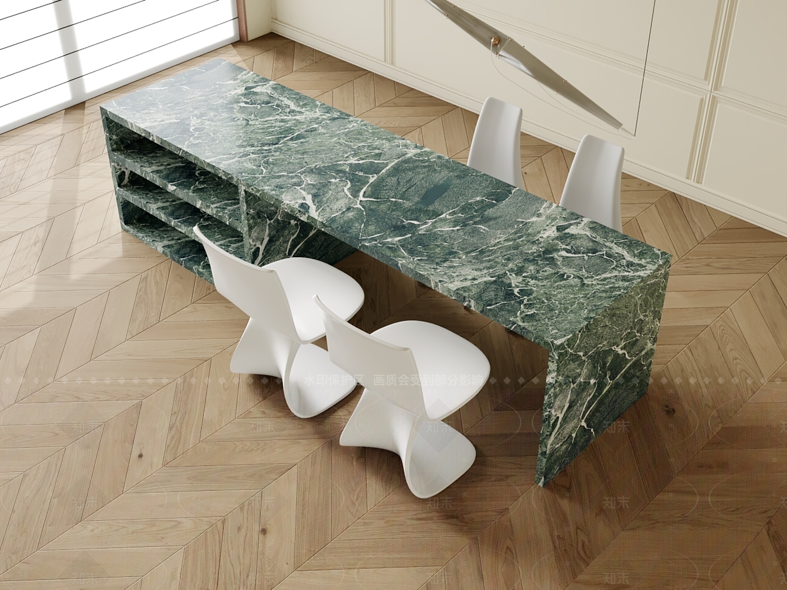 现代餐桌3D模型下载【ID:1206746083】