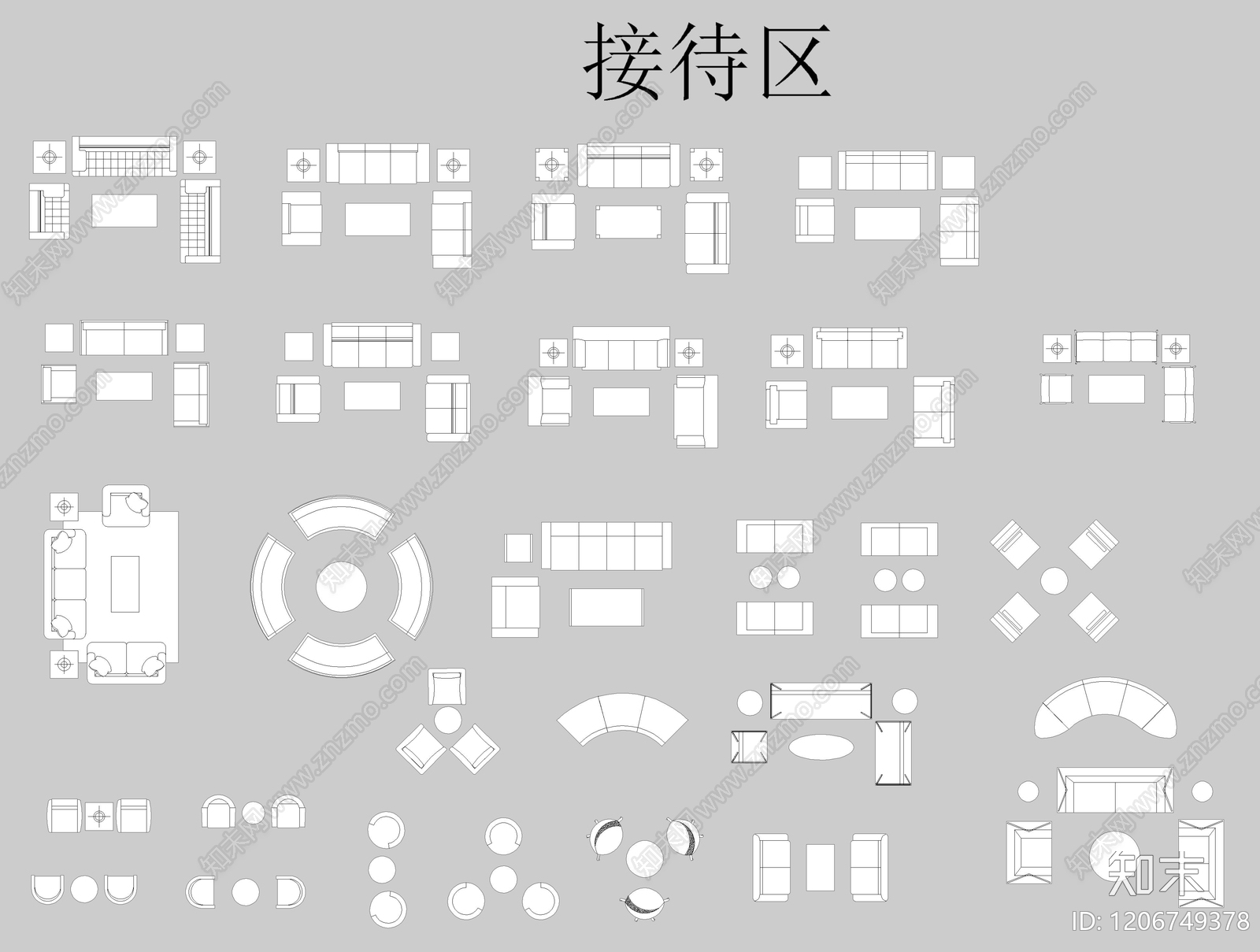 现代桌椅施工图下载【ID:1206749378】