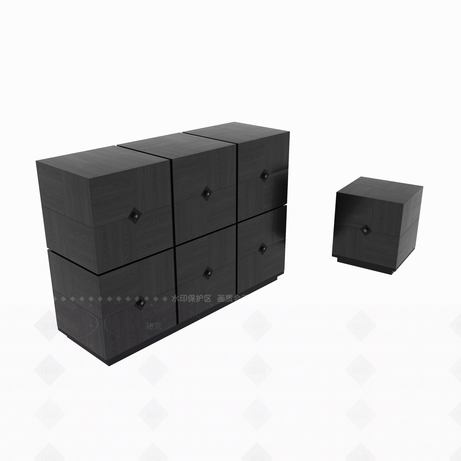 现代餐边柜3D模型下载【ID:1206751342】