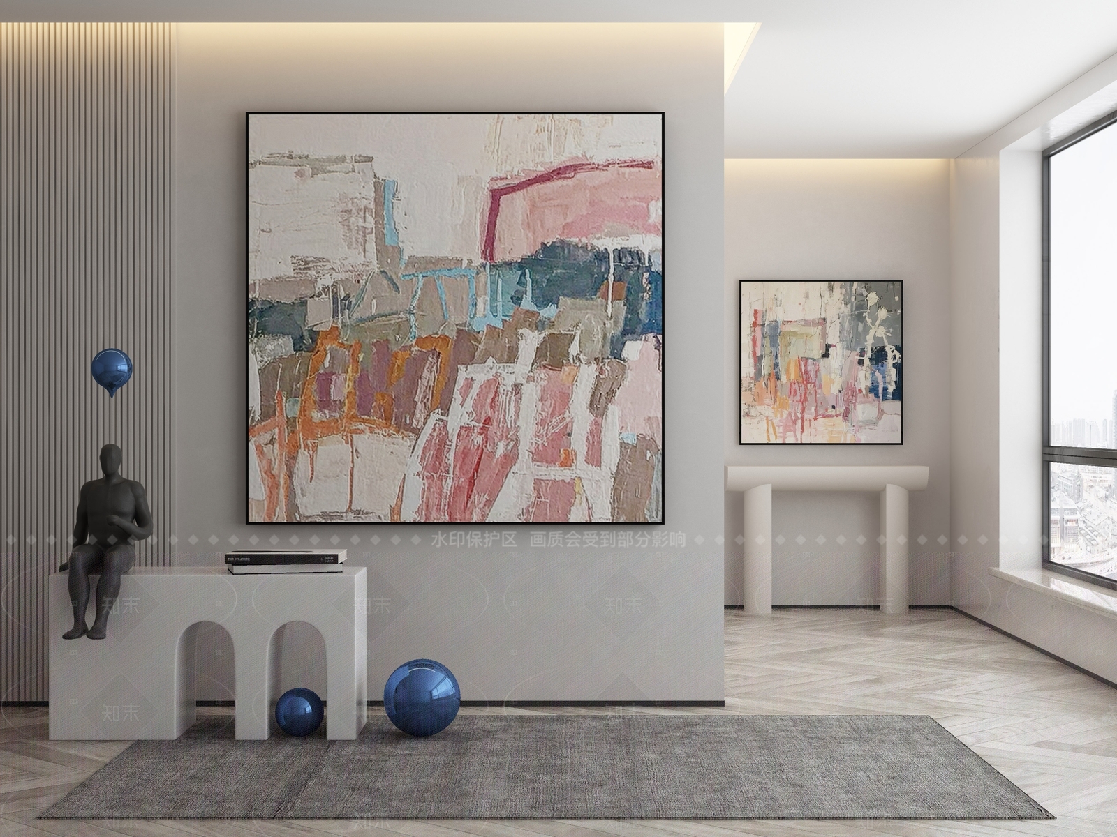 现代侘寂挂画3D模型下载【ID:1206756026】