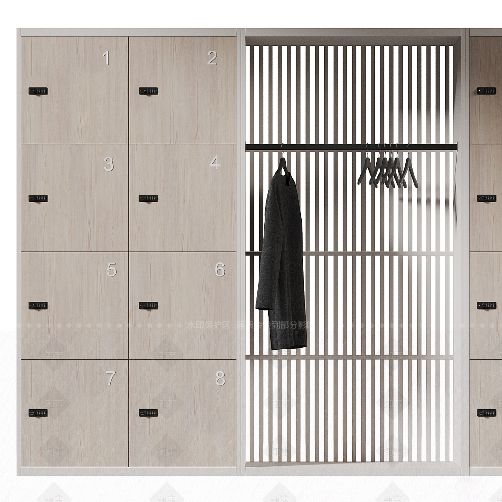 现代欧式玄关柜3D模型下载【ID:1206758946】