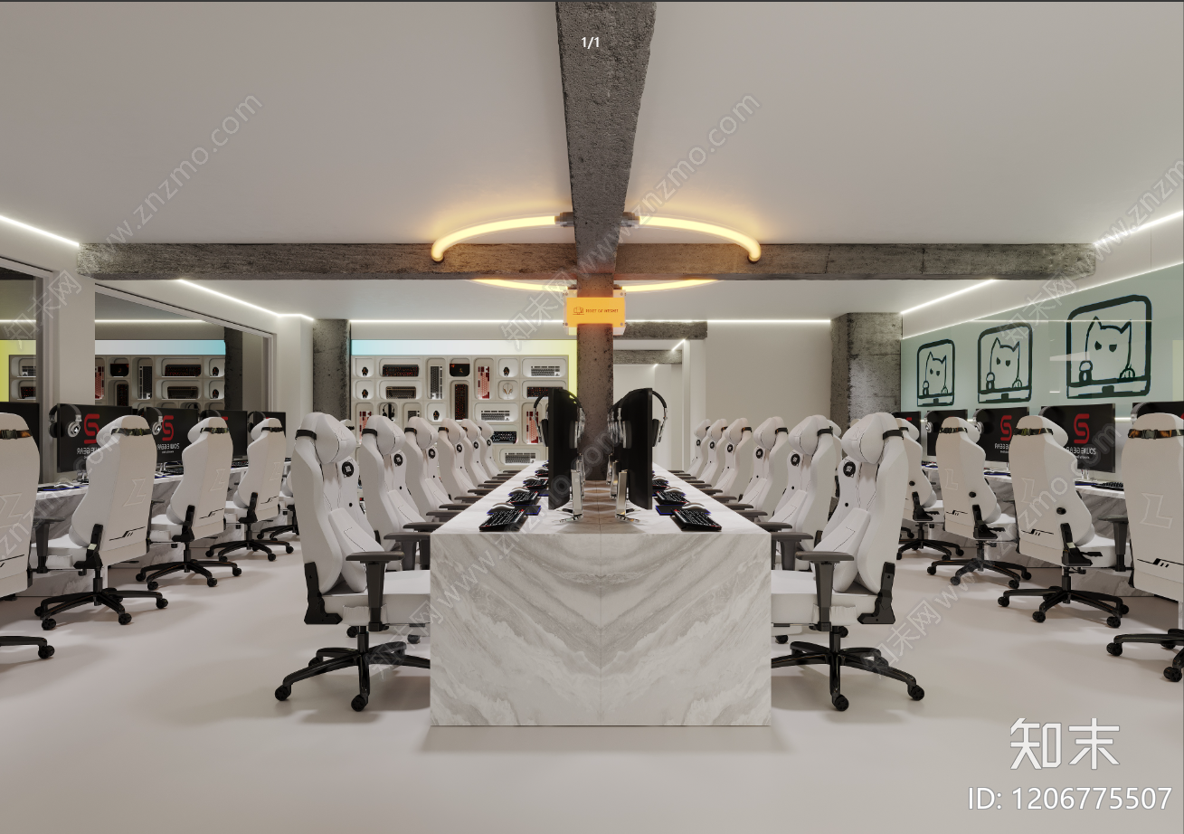 现代网吧cad施工图下载【ID:1206775507】