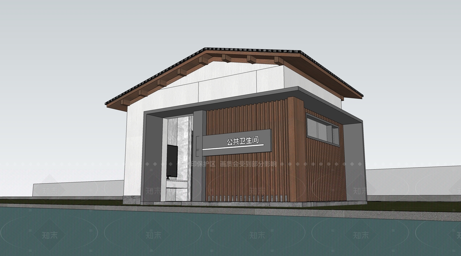 其他景观小建筑SU模型下载【ID:1206776597】
